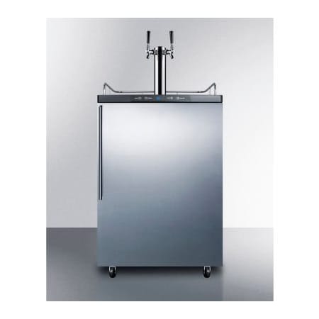 Summit Appliance Div. Summit-Beer Dispenser, Freestanding Residential Outdoor, 5.6 Cu. Ft., 49"H, S/S SBC635MOSHVTWIN